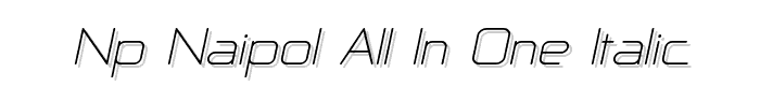 NP Naipol All in One Italic font